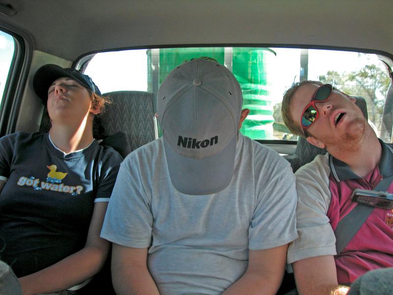 Asleep in the car