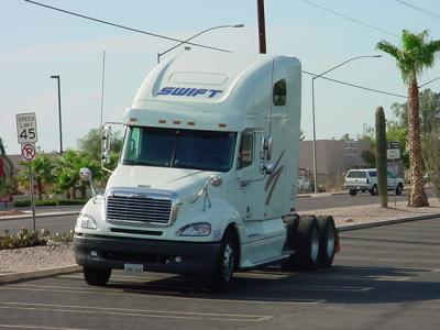 big rig parked in a parking lot in Mesa Arizona