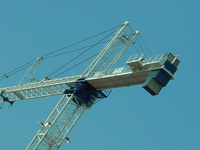 a big crane in Tempe at Arizona State University
