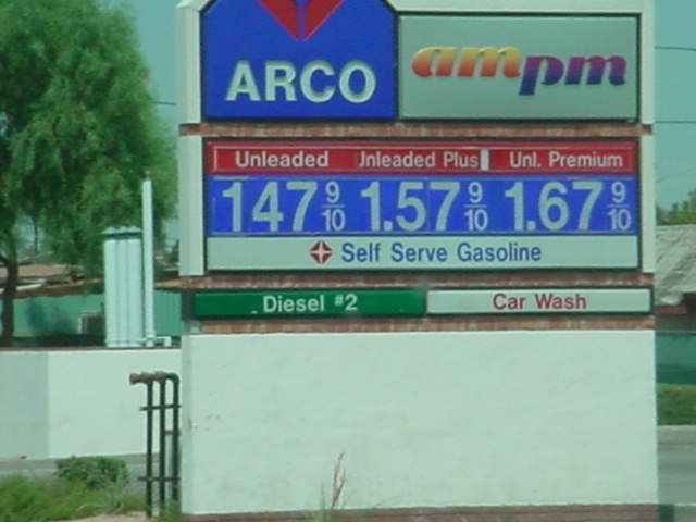 current gas prices July 2003