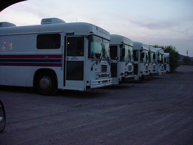 UBS busses in a row 