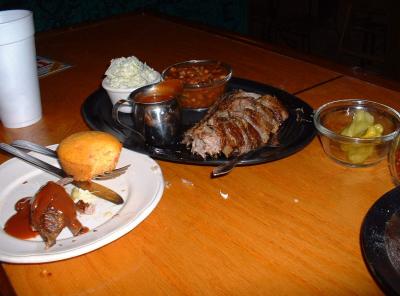 Tommy's Famous Rib Dinner w corn muffin