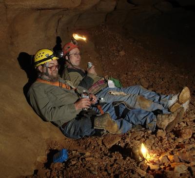 old cavers at rest