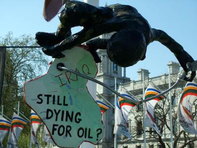 Protest Signs outside the Houses of Parliment