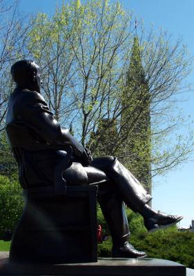 Lester B Pearson looking over the Hill