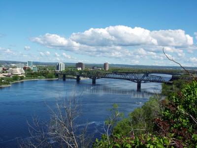 The Ottawa River and the Point Alexandra Bridge