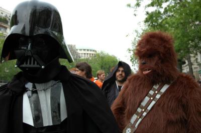 Dark Vador and Chewbacca