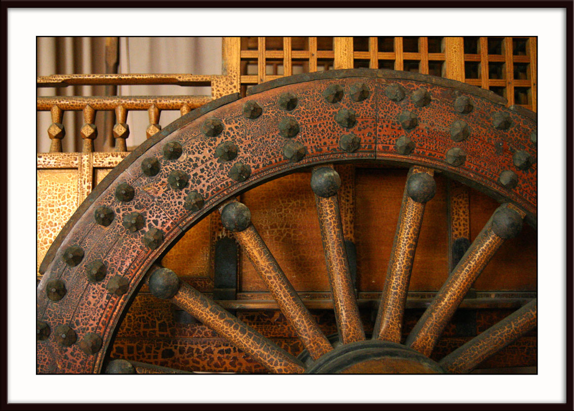 Compigne</br> Muse de la Voiture</br>Roue de chariot chinois