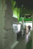 Preperation of the inside and outside decoration made by a specialist Frensh company.