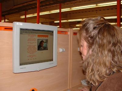 Nicole At The Internet Cafe