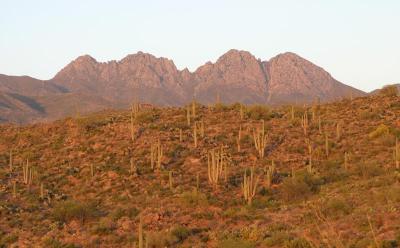 Four Peaks at Sunset