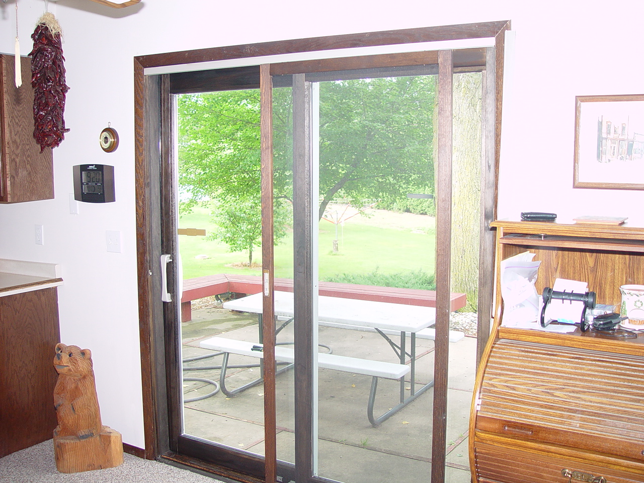 NEW PATIO DOOR WITH INSIDE SCREEN