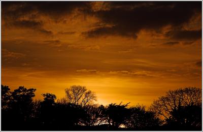 Sunset at Meldon