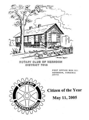 Herndon Rotary Citizen of the Year - Harlon Reece