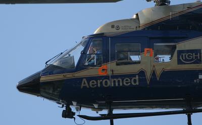 TGH Aeromed copilot saying 'HI'!