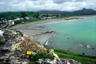 From the Criccieth castle