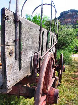 Old Wagon At The Ampitheater