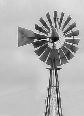Windmill in Greyscale
