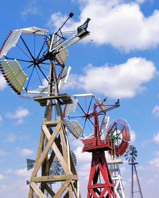 Wooden Windmills