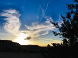 Contrails and Whispy Clouds...