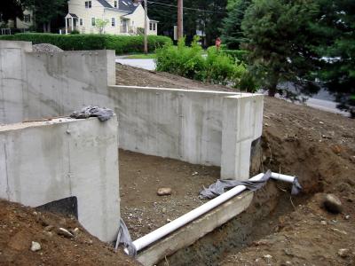 Drainage installed