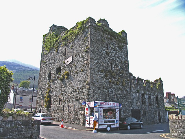 ice cream van/man 
 and King John's Castle 

Carlingford
County Louth