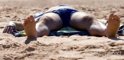 Sunbather at Palm Beach