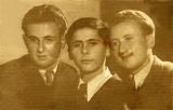 1945 - Jacky Bichler, Norebrt Bernthal and Bubi Fuchs