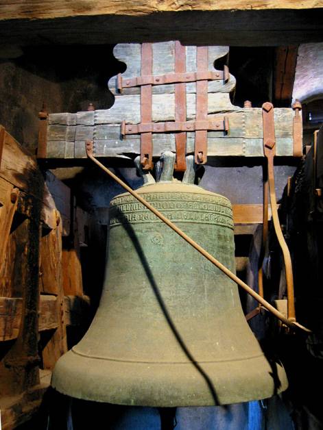 Old bell inside the Castle Tower