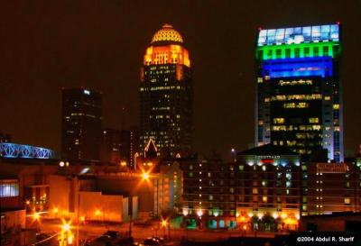  Louisville night Skyline From rooftop