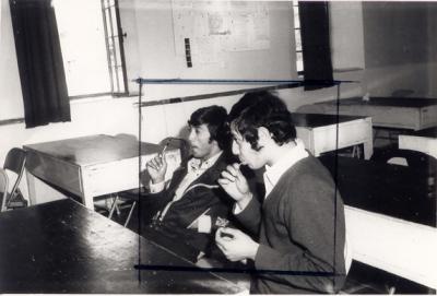 Elias and Murad in Physics class