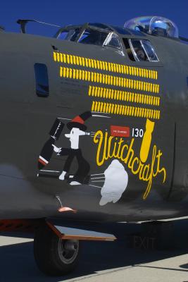 B24 nose art, 130 missions over europe