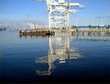 Oil rigs in Oakland Harbor