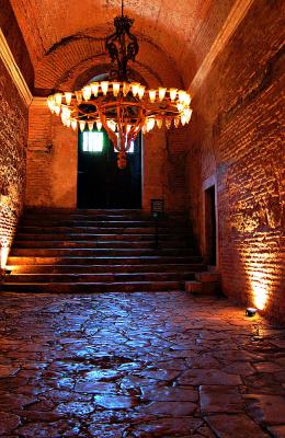 Inside landmark Mosque Istambul, Turkey
