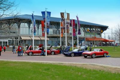 Corvettes and Flags at Waterside
