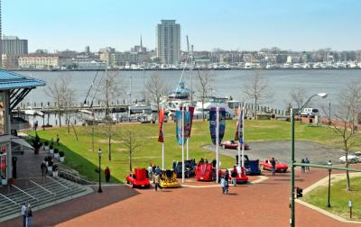 Corvettes at Norfolk's Waterside on the Elizabeth River