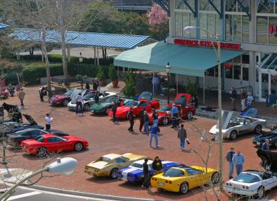 Corvettes from the Waterside Parking Garage
