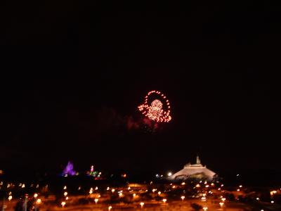 view of the fireworks from my room