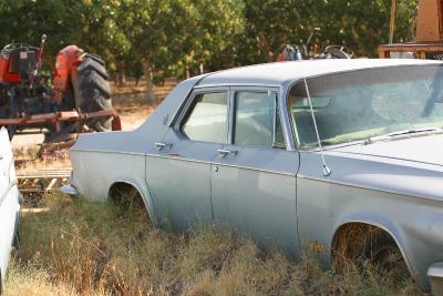 1964 Chrysler New Yorker, in 23 years of weeds, right side