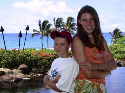 Kids at the Hyatt