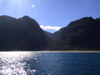 The Na' Pali Coast, the western coast of Kauai