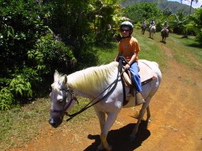 Mike on his horse, Pikake