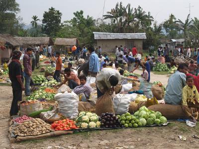 The Kaziranga market