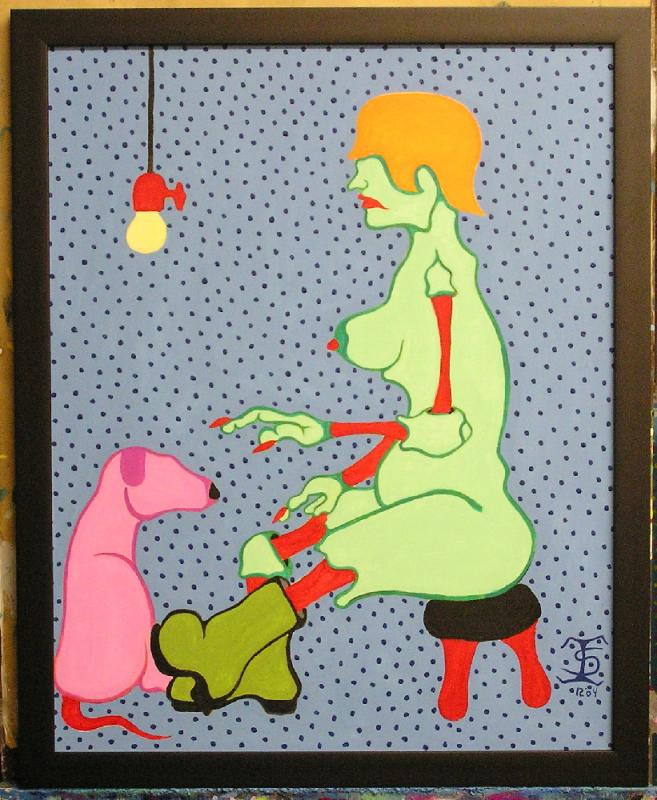 009 - A Woman And Her Dog