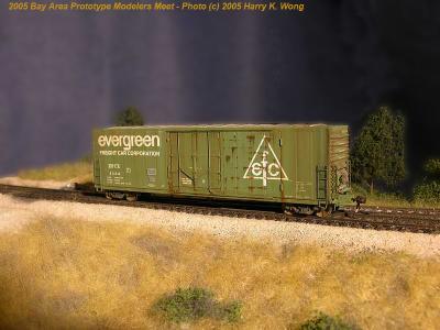 Evergreen PC&F Box. Weathering by Jim Booth.