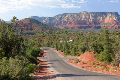 The view from one of the housing developments near the Chapel of the Holy Cross in Sedona. There are no areas of Sedona with bad views. They're all spectacular.