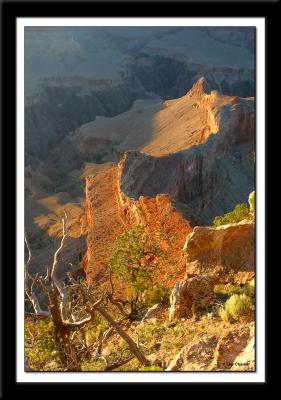 The last vestiges of sunset at Grand Canyon.