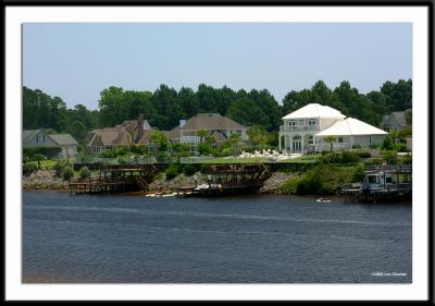 The view along the Intracoastal Waterway near The Dunes home development a few miles north of Hwy. 501 in Myrtle Beach, South Carolina.