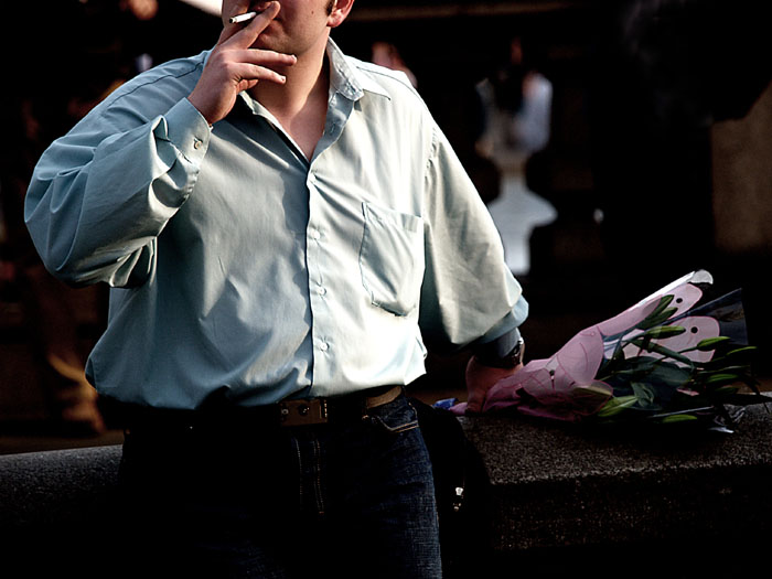 the waiting game, trafalgar square