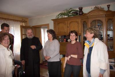 Visiting with Orthodox Priest and Family
